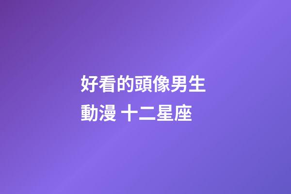好看的頭像男生 動漫 十二星座-第1張-星座運勢-玄機派
